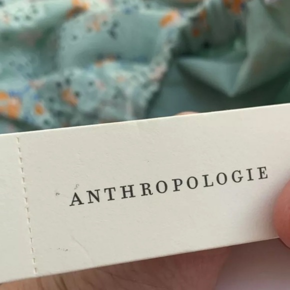 NWT Laia for Anthropologie Ashtula Off the Shoulder Eyelet Top Light Blue Medium - Picture 6 of 6